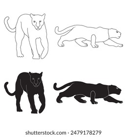 panther icon vector illustration design