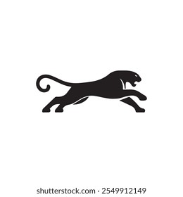 panther icon vector silhouetee on white background