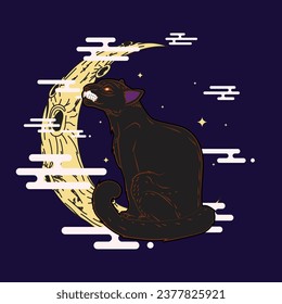 panther illustration design for sukajan is mean japan traditional cloth or t-shirt with digital hand drawn Embroidery Men T-shirts Summer Casual Short Sleeve Hip Hop T Shirt Streetwear