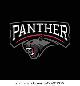 Logotipo de la ilustración de Panther con el texto