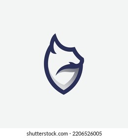 Panther Line Art Logo Design svg