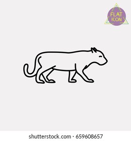 panther line icon