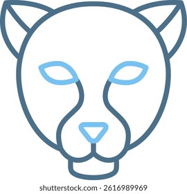 Panther Line Two Colour Icon