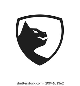 Panther logo, animals logo, emblem logo for fashion, clothing, sports or etc