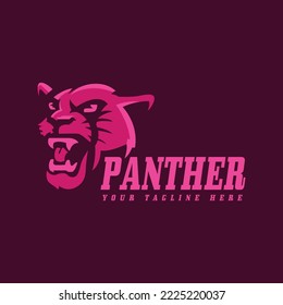 Panther logo concept for sports. Vector illustration