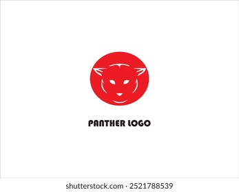 The panther logo design ,vector, panther mascot logo design , illustration ,Cute panther face, panther black version logo collection for your brand .