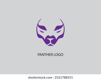 The panther logo design ,vector, panther mascot logo design , illustration ,Cute panther face, panther black version logo collection for your brand .