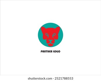 The panther logo design ,vector, panther mascot logo design , illustration ,Cute panther face, panther black version logo collection for your brand .