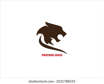 The panther logo design ,vector, panther mascot logo design , illustration ,Cute panther face, panther black version logo collection for your brand .