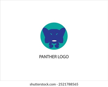 The panther logo design ,vector, panther mascot logo design , illustration ,Cute panther face, panther black version logo collection for your brand .