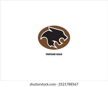 The panther logo design ,vector, panther mascot logo design , illustration ,Cute panther face, panther black version logo collection for your brand .