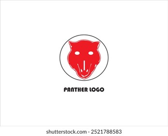 The panther logo design ,vector, panther mascot logo design , illustration ,Cute panther face, panther black version logo collection for your brand .