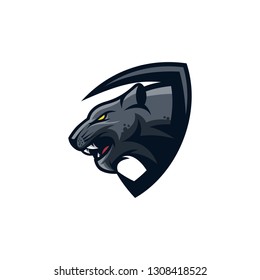 Panther logo e-sport vector