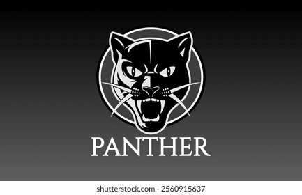 panther logo, panther eyes, panther mascot, cougar, leopard, logo, illustration, animal, 