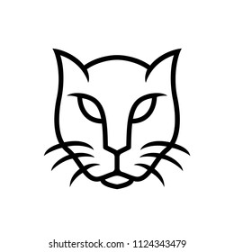 Panther Logo Icon Tattoo Illustration