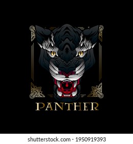 panther logo illustration design for sukajan is mean japan traditional cloth or t-shirt,Embroidery Men T-shirts Summer Casual Short Sleeve Hip Hop T Shirt Streetwear