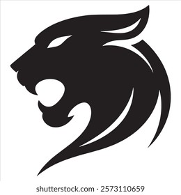 Panther logo silhouette vector art