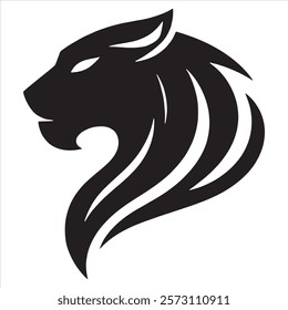 Panther logo silhouette vector art