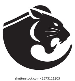 Panther logo silhouette vector art