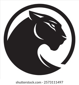 Panther logo silhouette vector art