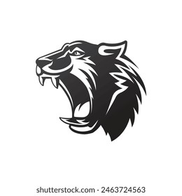 Panther logo symbol abstract vector