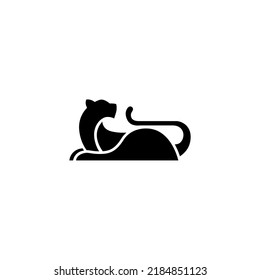 panther logo tattoo. Vector illustration