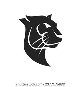 plantilla de logotipo panther Isolated. Identidad de marca. Gráfico de vectores de resumen de iconos