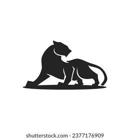 panther logo template Isolated. Brand Identity. Icon Abstract Vector graphic