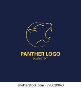 Panther logo vector, design luxury