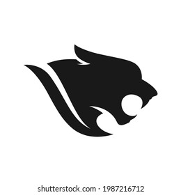 Panther logo vector on a white background