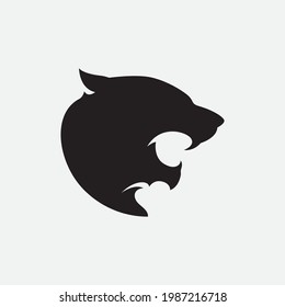 Panther logo vector on a white background