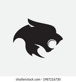Panther logo vector on a white background