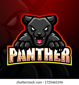 Panther mascot esport logo design