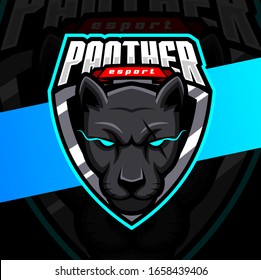 panther mascot esport logo designs