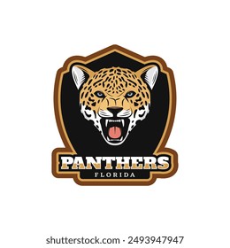 Panther mascot logo design illustration vector