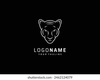Panther mascot logo design vector illustrations 
