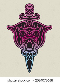 panther old school dagger gradient