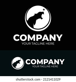 Panther roaring logo design inspiration