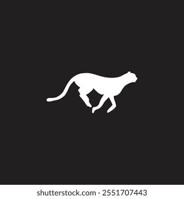 Panther silhouette flat vector design