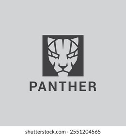 Panther Silhouette Logo, Vektorgrafik
