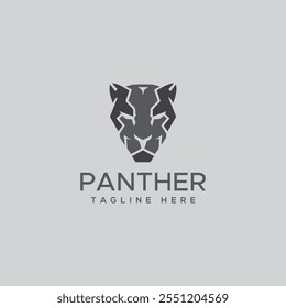 panther silhouette logo vector illustration
