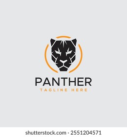 panther silhouette logo vector illustration
