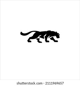 Panther silhouette logo vector image