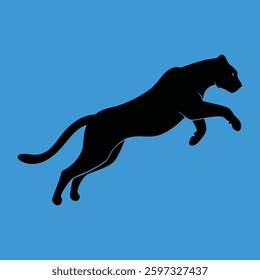 a panther silhouette vector design