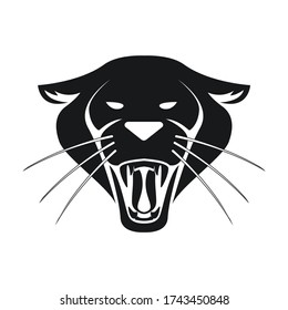 Panther Simple Logo Wildcat Vector 