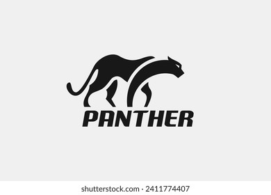 Pantera, tigre, león, logo animal