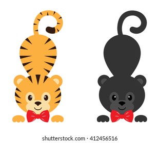 panther and tiger set