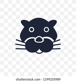 Panther transparent icon. Panther symbol design from Animals collection. Simple element vector illustration on transparent background.