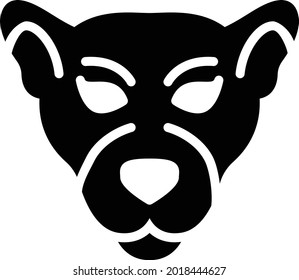 panther vector glyph flat icon