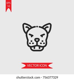 Panther vector icon, illustration symbol